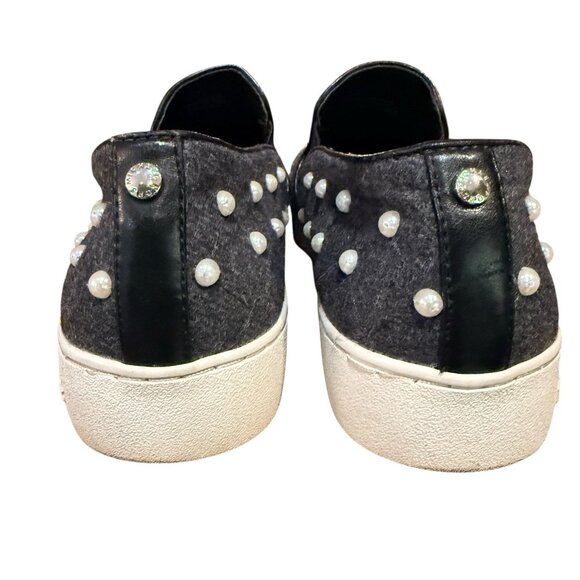 Women’s Michael Kors Keaton Embellished Flannel Slip-on Sneakers Slip On Size 11 - Picture 6 of 6